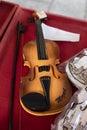 Small Miniature Violin with its Stick