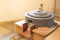 Small model of a flour mill made out of stone Royalty Free Stock Photo