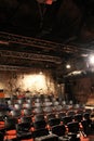 Small modern theater in a cave near the old railway station