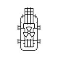 small modular nuclear reactor future technology line icon vector illustration Royalty Free Stock Photo