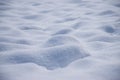 Molehills covered with fresh snow Royalty Free Stock Photo