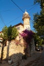 Solid and nostalgic stone mosque unique to the Old Datca region, Turkey Old Datca Mugla 26 June 2023