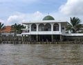 A small mosque on Musi River, Palembang, southern Sumatra, Indonesia.