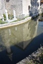 The small mosque in Stolac and the reflection in the Bregava river