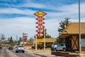 A small motel with 30 rooms in Cheyenne, Wyoming Royalty Free Stock Photo
