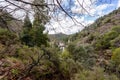 Small mountain bridge over a creek from the Peneda Geres National Park, north of Portugal Royalty Free Stock Photo