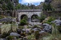 Small mountain bridge over a creek from the Peneda Geres National Park, north of Portugal Royalty Free Stock Photo