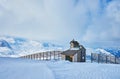 Chapel in mountains, Dachstein-Krippenstein, Salzkammergut, Austria