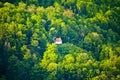 Small mountain chapel in the woods of Bavaria Royalty Free Stock Photo