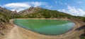 A small mountain lake Panagia. Crimea. Zelenogorye Royalty Free Stock Photo
