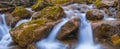 Small mountain river rushing through the canyon Royalty Free Stock Photo