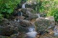 Small mountain waterfall Royalty Free Stock Photo