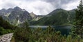 Small Mountains Lake Morskie Oko. Tatra National Park