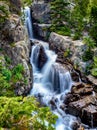 Waterfall in a Mountain Stream in Colorado Royalty Free Stock Photo