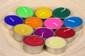 Multicolor candles
