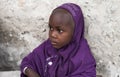 Small muslim girl in Tanzania