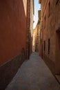 Small narrow streets in the Pobla de Lillet village