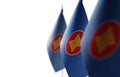 Small national flags of the ASEAN on a white background Royalty Free Stock Photo