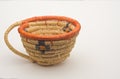 Small Native American handmade woven basket