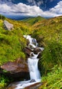 Small natural spring waterfall Royalty Free Stock Photo
