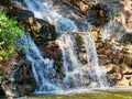 Small natural Spring Waterfall, Loutraki, Greece Royalty Free Stock Photo