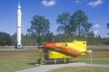 Small Navy submarine on display at Stennis Space Center, Hancock County, Mississippi