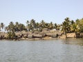 Small nice fisherman village at sunset