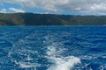 Small ocean wake in the Whitsundays