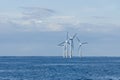 Small Offshore Wind Farm Royalty Free Stock Photo