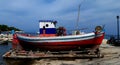 Small old fishermen boat