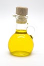 Small olive oil bottle with cork Royalty Free Stock Photo