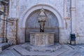 Small Onofrio fountain in the Old city of Dubrovnik, Croatia