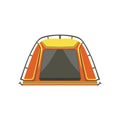 Small Orange Bright Color Tarpaulin Tent