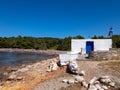 Small orthodox church in Skyros island in Greece Royalty Free Stock Photo