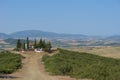 Small orthodox church, lonely, on the top of a hill Royalty Free Stock Photo