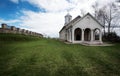 Small Orthodox church near Vlasina lake Royalty Free Stock Photo