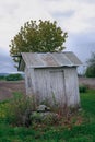 a small outbuilding that soon falls over Royalty Free Stock Photo