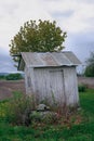 a small outbuilding that soon falls over