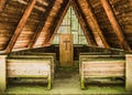 Small Outdoor Chapel in the Woods Royalty Free Stock Photo