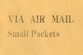 small packet airmail Royalty Free Stock Photo