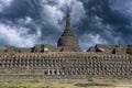 Small pagodas at Kothaung Temple, Mrauk U , Myanmar, Burma Royalty Free Stock Photo