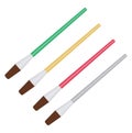 Small paint brushes, icon