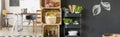 Small pantry in dining hall Royalty Free Stock Photo