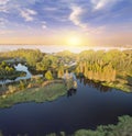 Small Park in Florida wetlands Royalty Free Stock Photo