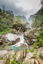 Small part of kanchenjunga Waterfall in Himalayas Royalty Free Stock Photo
