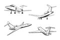 Small passenger aircraft in perspective