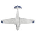 Small passenger propeller plane isolated on white. 3D illustration Royalty Free Stock Photo