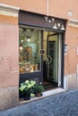 Small pastry shop in the center of Rome, Italy