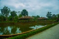 Small pavilion in Hue citadel , Vietnam, Asia