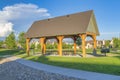 Small pavilion in a large park at Daybreak, South Jordan, Utah Royalty Free Stock Photo